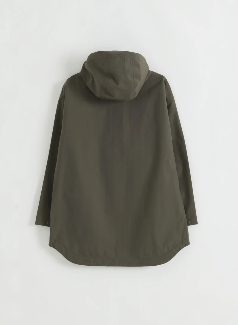 Dark Ivy Waterproof Oversized Anorak