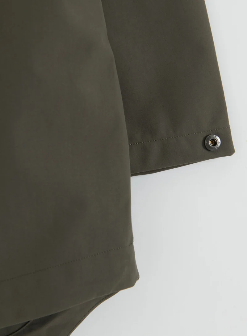 Dark Ivy Waterproof Oversized Anorak