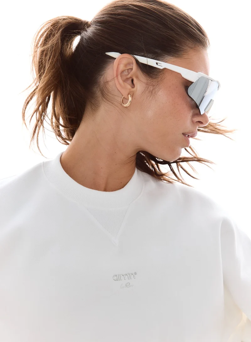 White Le Run Running Sweatshirt
