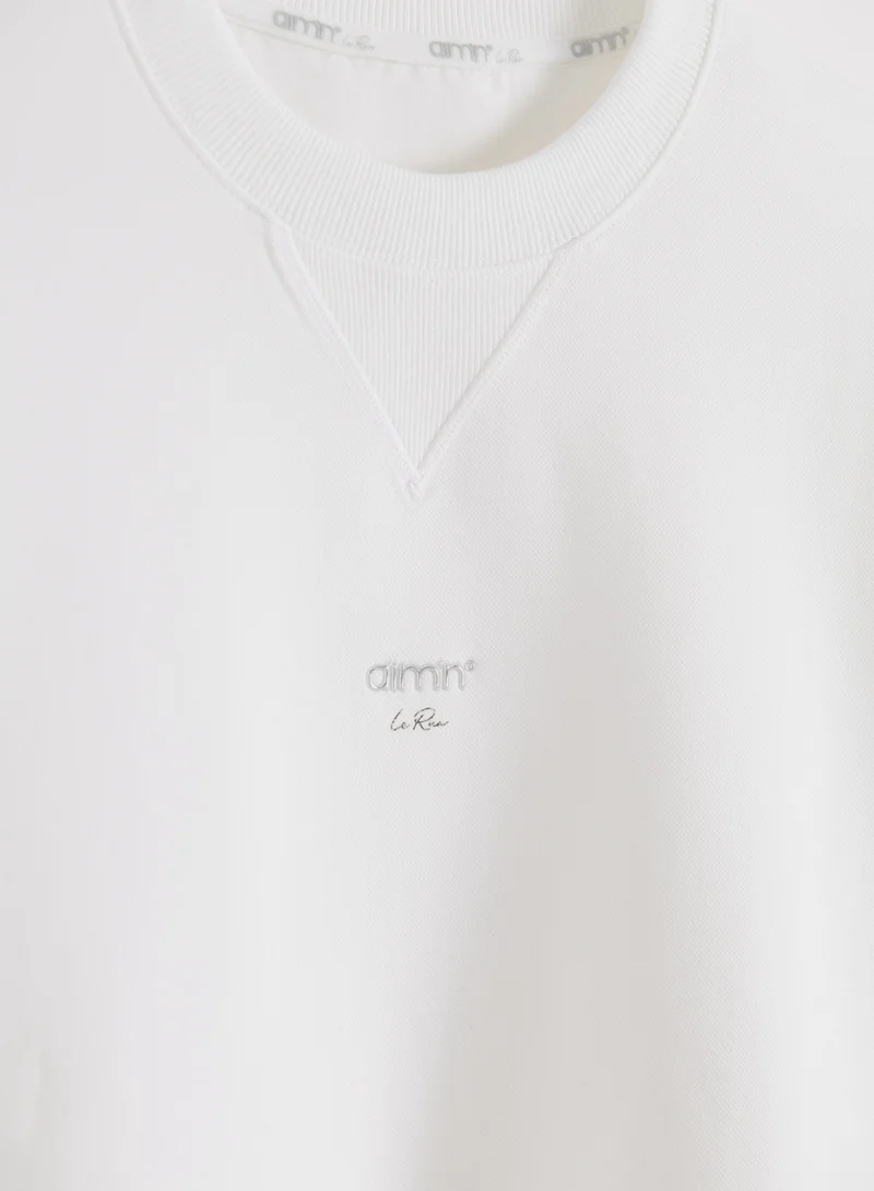 White Le Run Running Sweatshirt