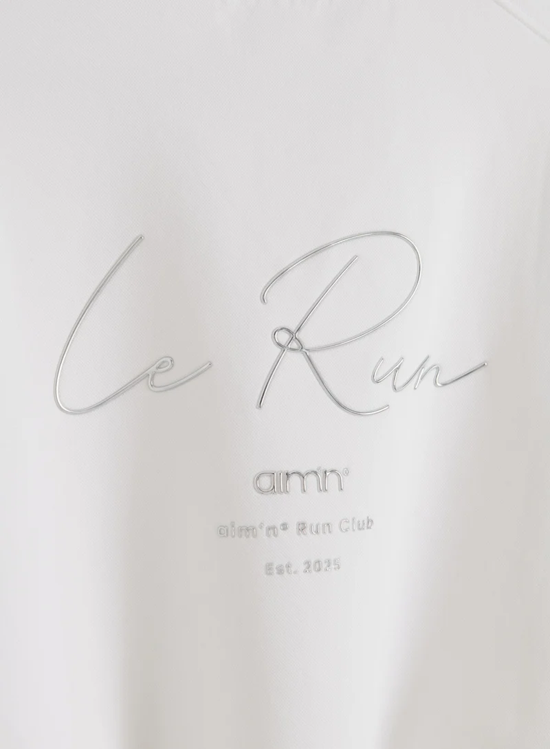 White Le Run Running Sweatshirt