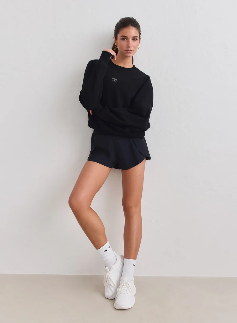 Black Le Run Running Sweatshirt