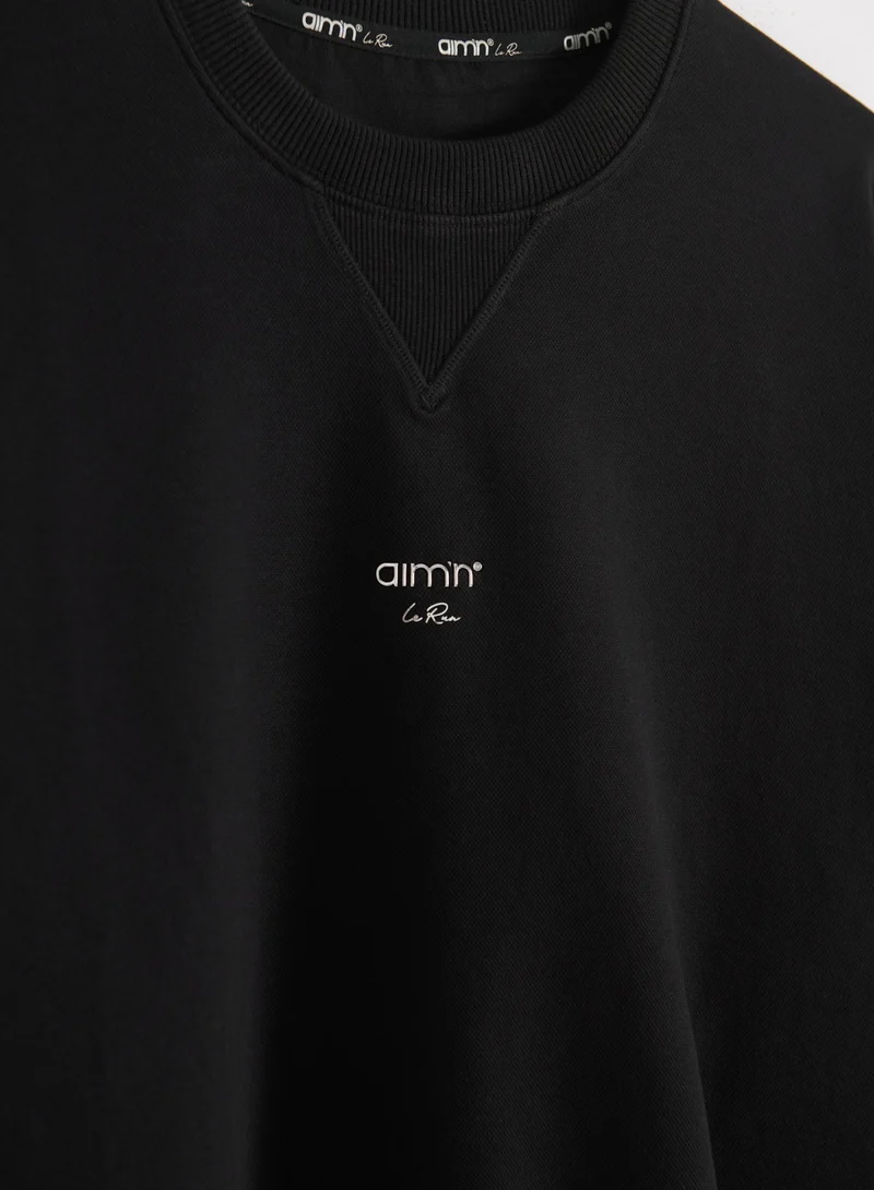 Black Le Run Running Sweatshirt