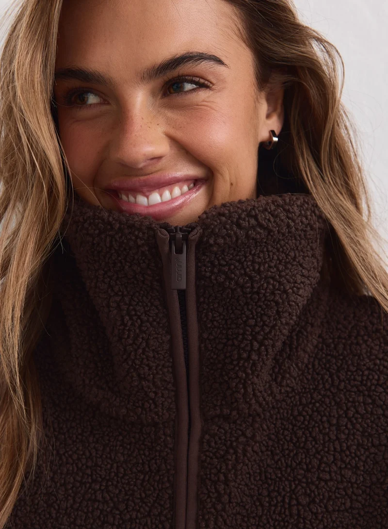 Chocolate Pile Vest