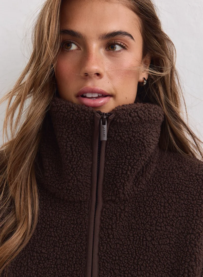 Chocolate Pile Vest