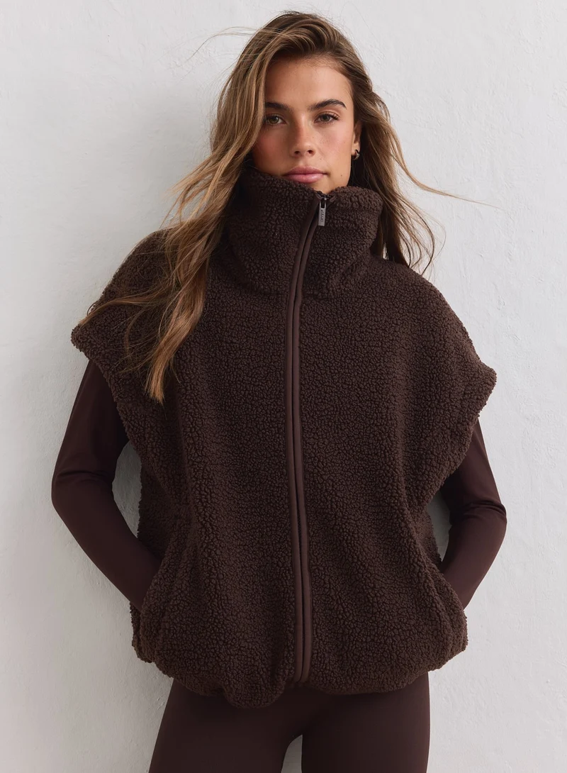 Chocolate Pile Vest
