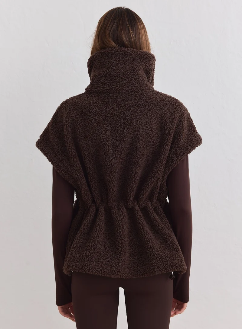 Chocolate Pile Vest
