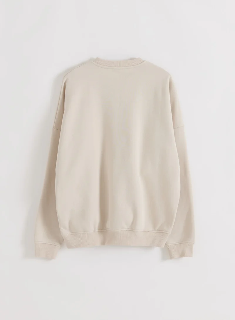 Sand Varsity Sweatshirt