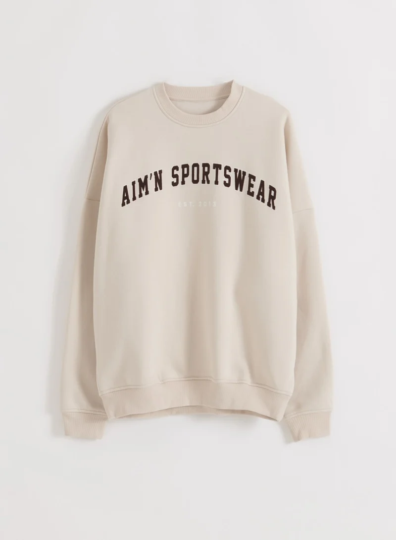 Sand Varsity Sweatshirt