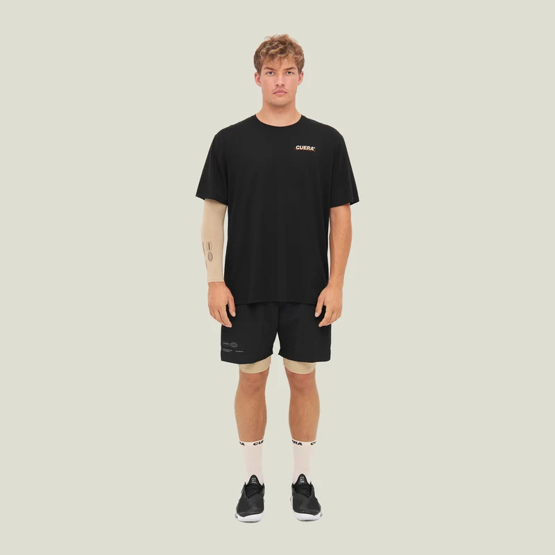 Oncourt Shorts & Lightweight T-Shirt Schwarz-Bundle
