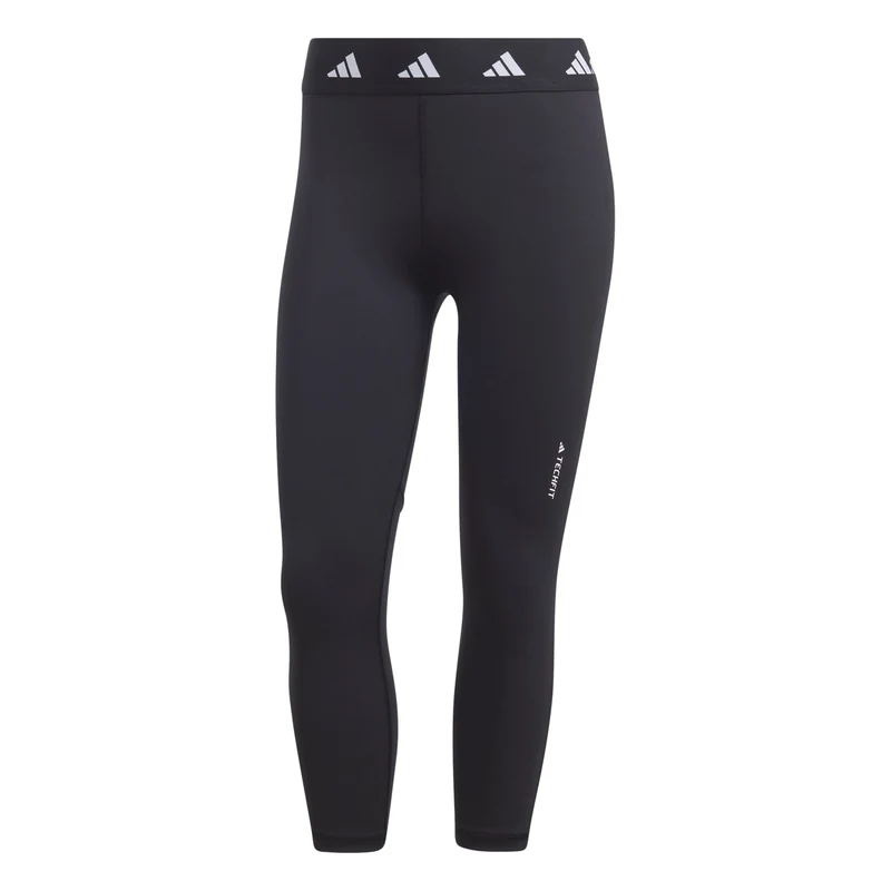 ADIDAS TF CAPRI L Sportliche Capri-Hose Schwarz-Weiß