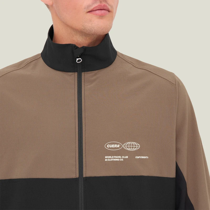 Active Track Jacket - Schwarz / Walnuss