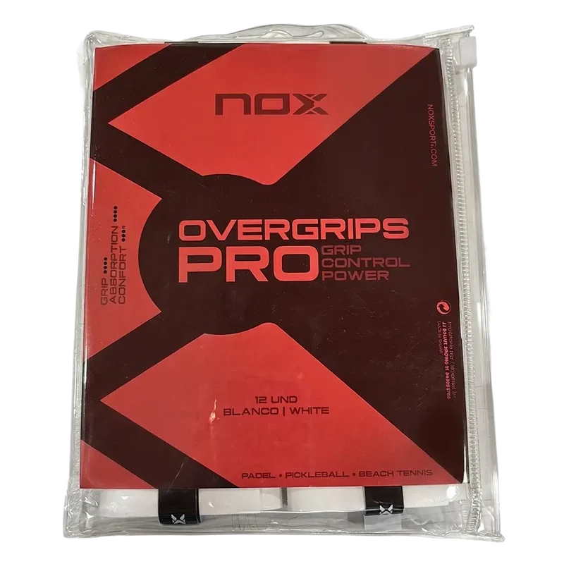 Overgrips Nox Pro Blanco Liso (Pack x12)