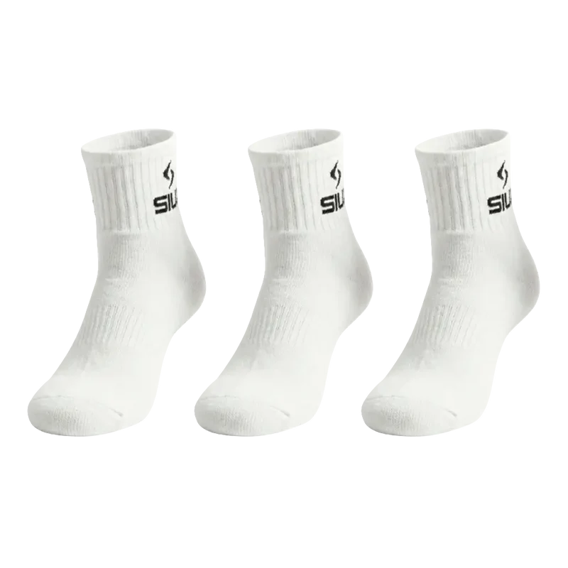 Calcetines Siux Basic Medios 26 White (Pack x3)