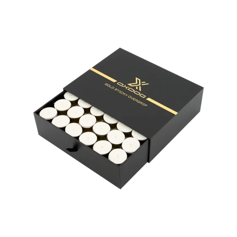 Oxdog Gold Sticky Overgrips (60-Pack, White)
