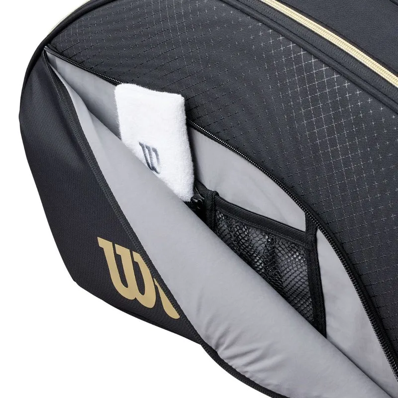 Wilson Defy V1 Padel Racket Bag (Black/Gold)