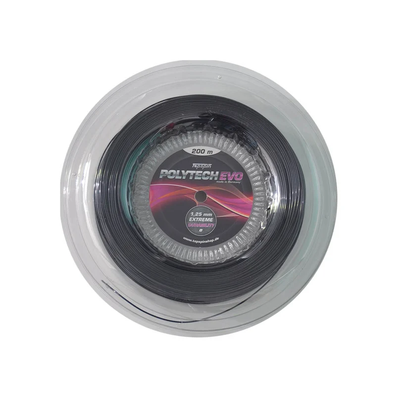 Topspin Poly Tech Evo Saitenrolle - 200m - schwarz