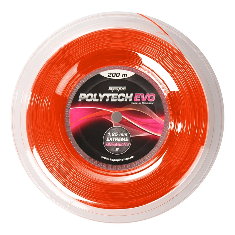 Poly Tech Evo Saitenrolle - 200m - orange