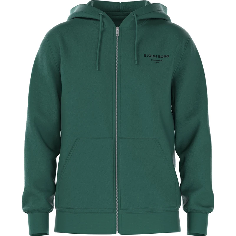 Björn Borg Essential 1 Zip Hoodie Posy Green