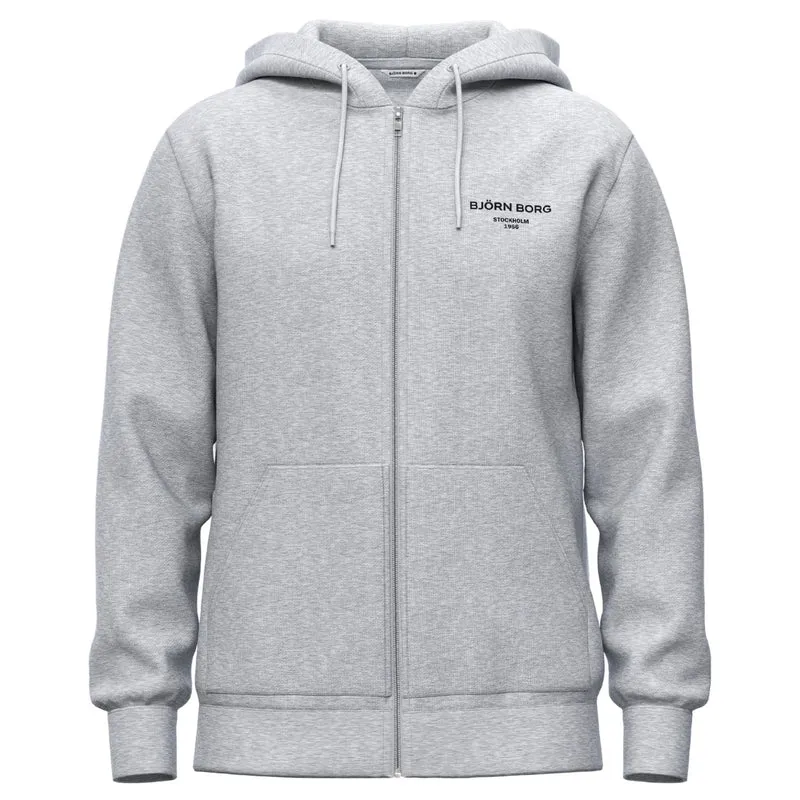 Björn Borg Essential 1 Zip Hoodie Light Grey