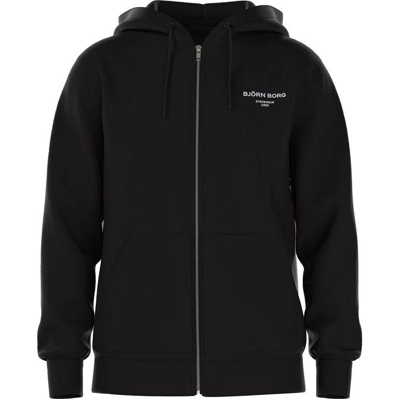 Björn Borg Essential 1 Zip Hoodie Black