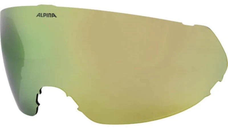 Alpina Alto Visor Q-Lite (Quattroflex Lite) Visier für Alto Ski- oder Snowboarvisierhelm Visierhelm Ski Snowboard Wintersport gold j24