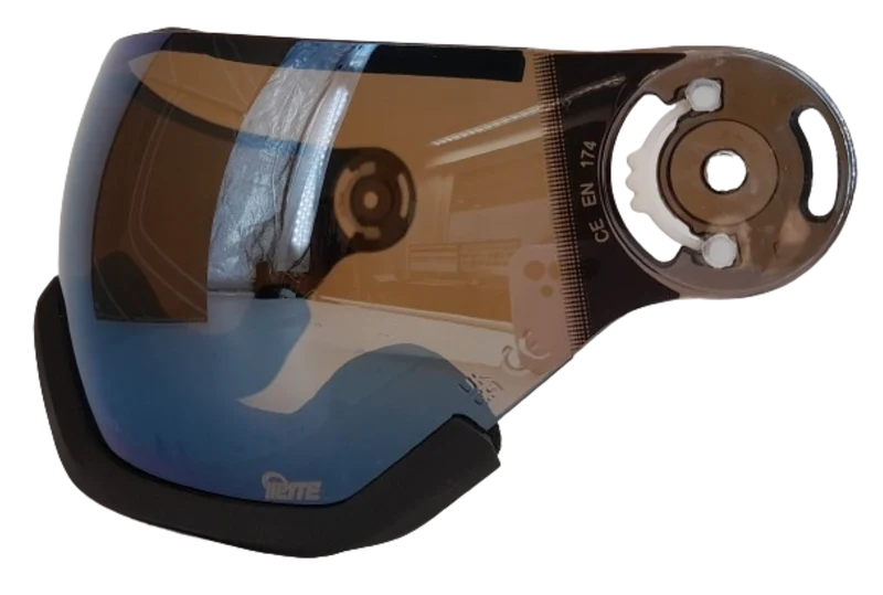 Alpina ARBER VISOR Q-Lite (Quattroflex Lite) S3 für Arber Ski- oder Snowboarvisierhelm blue grey Gr. EG