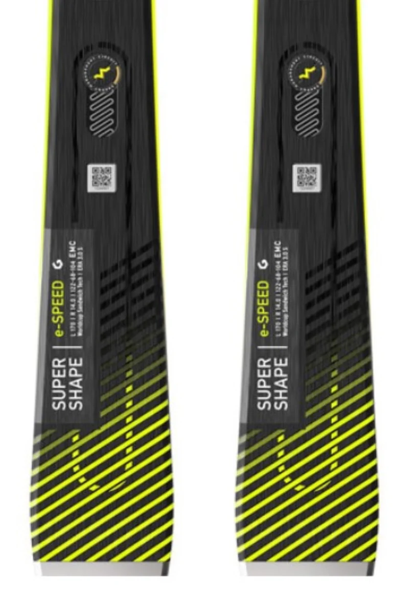 Head SUPERSHAPE E-SPEED Ski + Bindung PRD 12 GW Superflex neon yellow black Herren