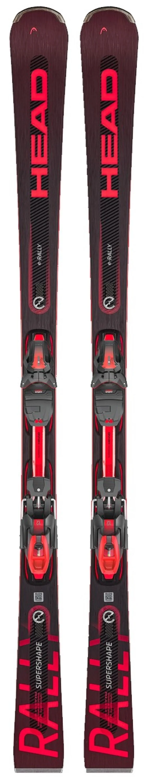 Head SUPERSHAPE E-RALLY PERFORMANCE Ski + Bindung PRD 12 GW neon red black Herren Gr. 163 cm