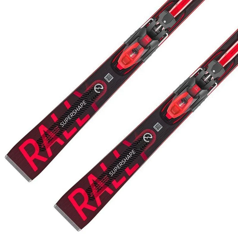 Head SUPERSHAPE E-RALLY PERFORMANCE Ski + Bindung PRD 12 GW neon red black Herren Gr. 163 cm