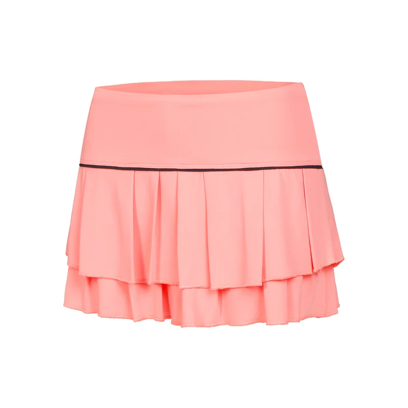 Pleat Tier With Piping Rock Damen-Apricot,Schwarz