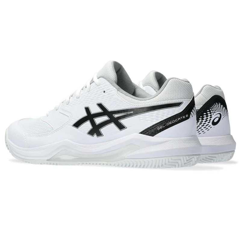 Asics Tennisschoen Gel Dedicate 8 Clay Heren Wit Zwart