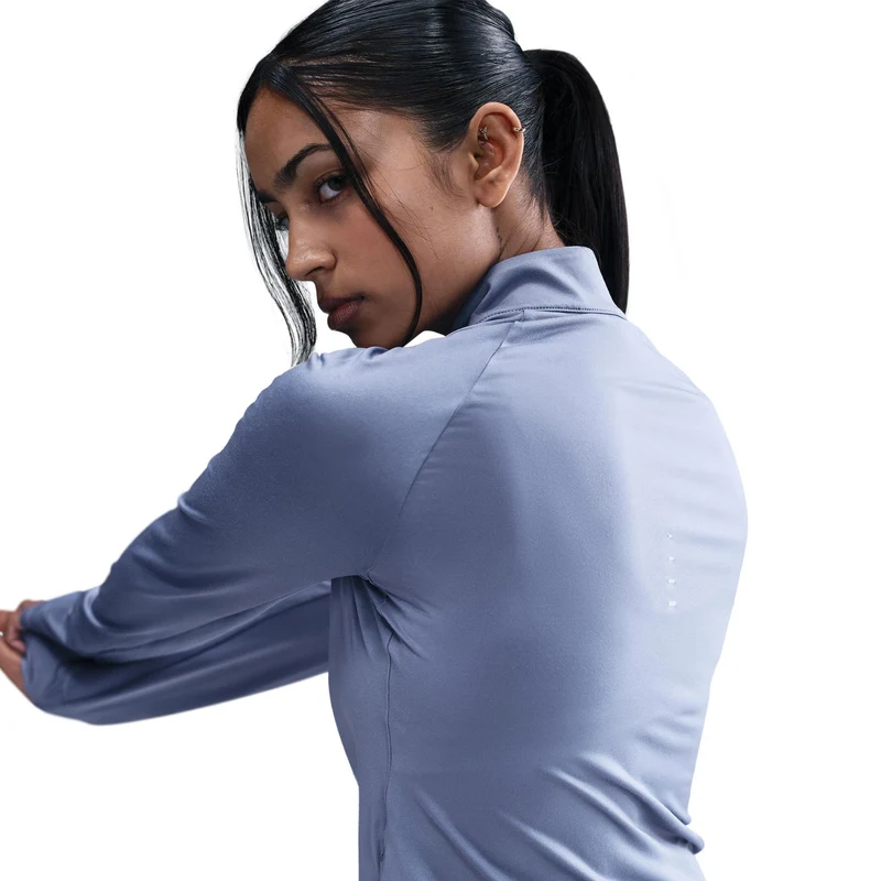 Swift Laufshirt Damen - blaugrau, silber