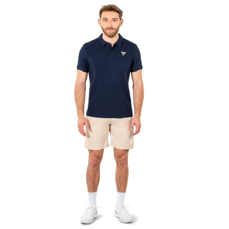 Polo Waffle Homme Marine