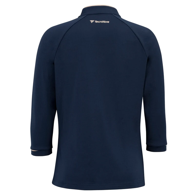 Sweat technique Thermo Zip Manche 3/4 Femme Marine