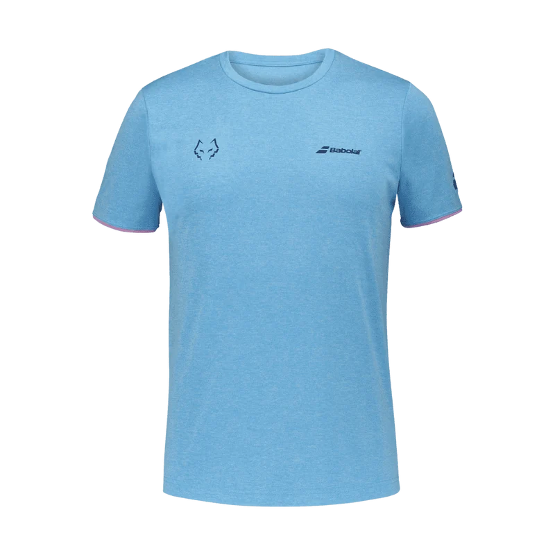 Babolat Crew Neck Tee Lebron Cyan Blau