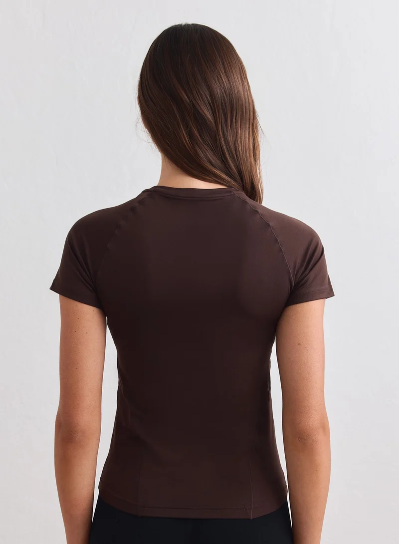 Chocolate Soft Basic Short Sleeve