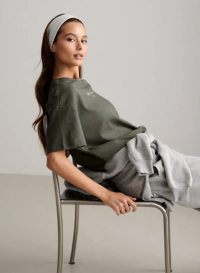 Ivy Script Boxy T-shirt
