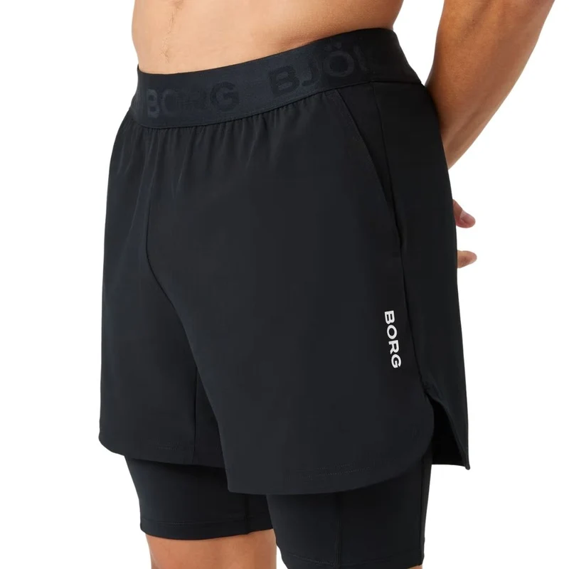 Björn Borg 2 in 1 Shorts Men (Black Beauty)