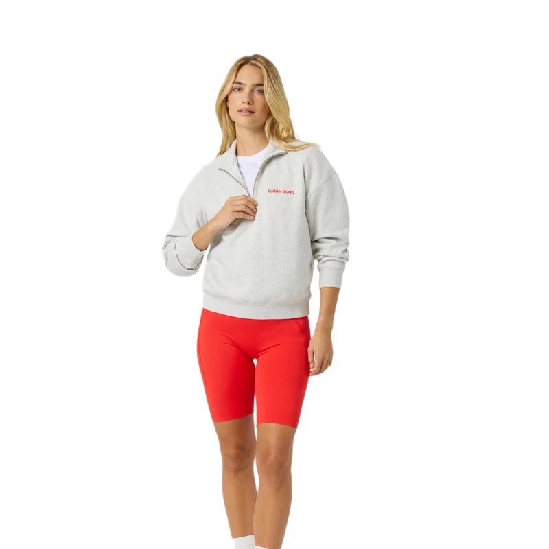 Björn Borg Borg Halfzip Sweatshirt Ultra Light Grey Melange