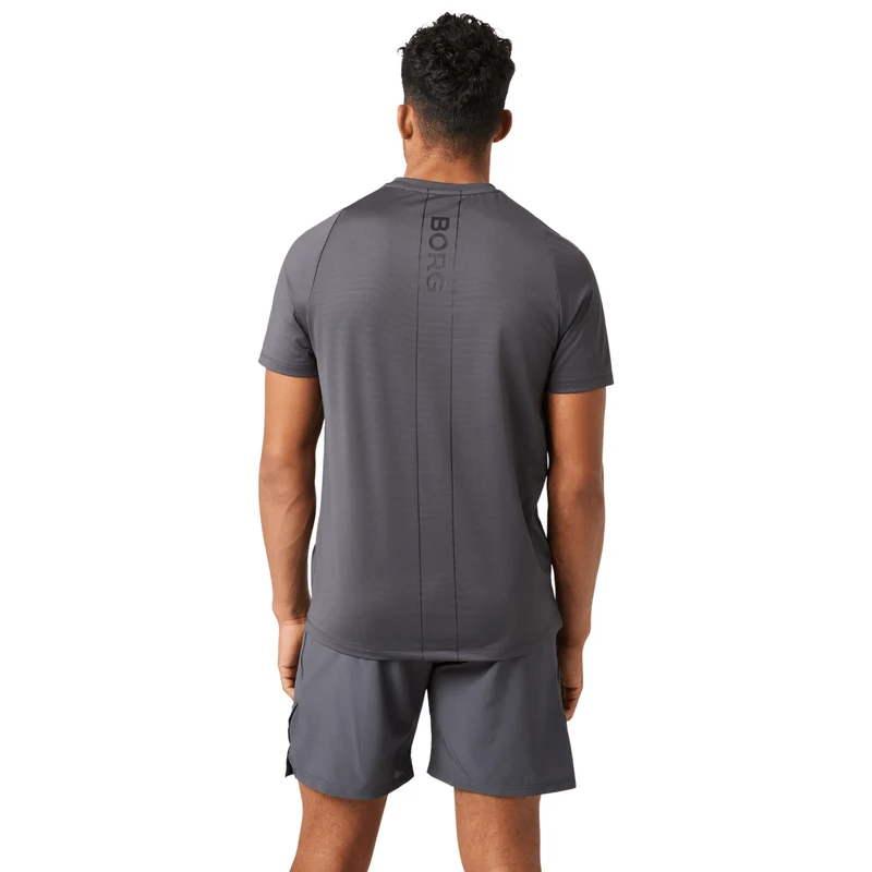 Björn Borg Ace V-Neck T-Shirt Asphalt