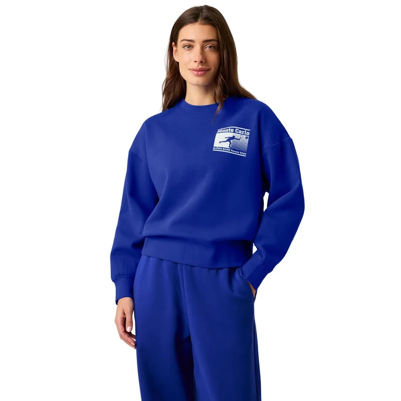 Björn Borg Boyfriend Sweatshirt Clematis Blue