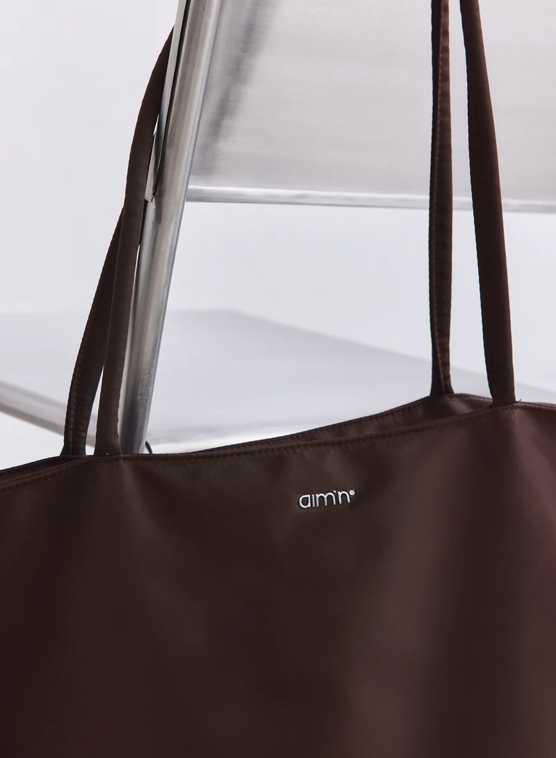 Chocolate Nylon Weekend Bag