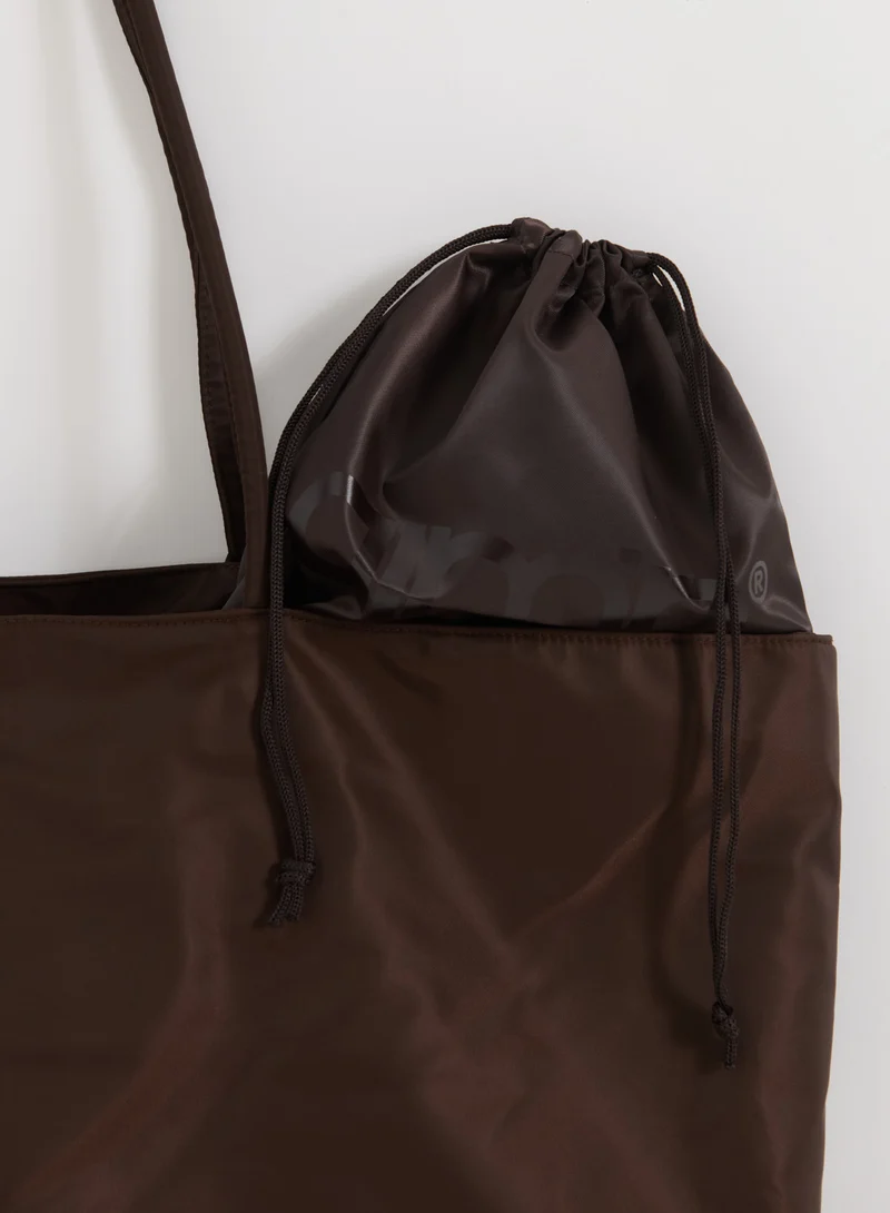 Chocolate Nylon Weekend Bag