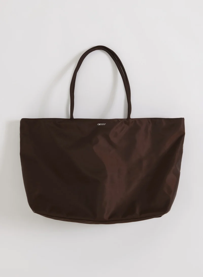 Chocolate Nylon Weekend Bag