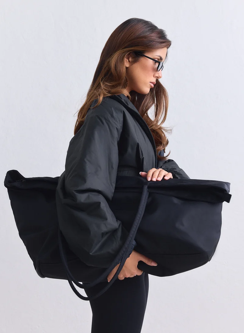 Black Nylon Weekend Bag