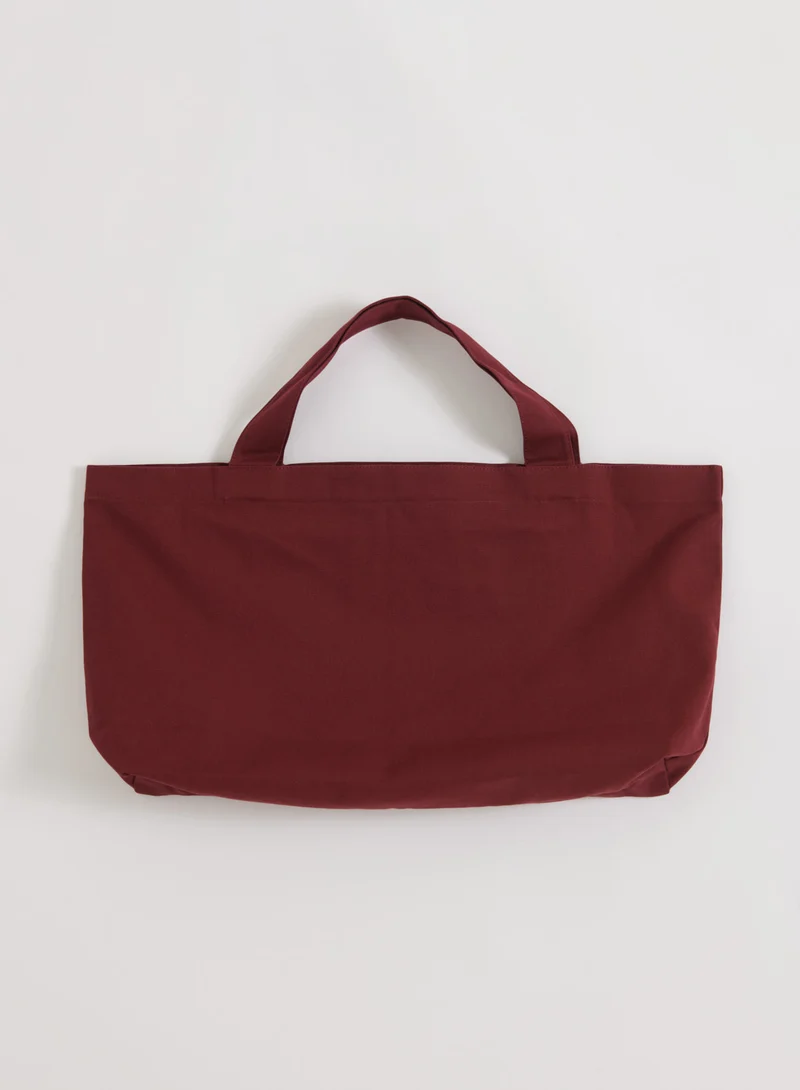 Merlot Varsity Tote Bag