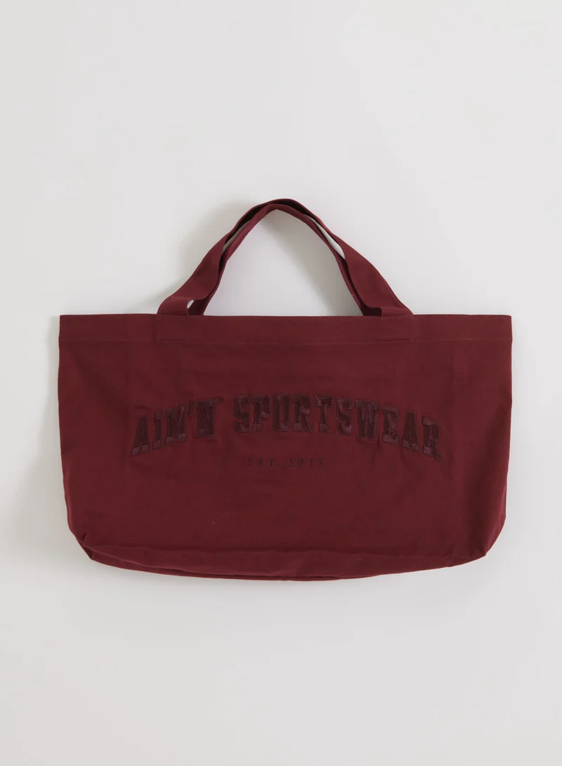 Merlot Varsity Tote Bag