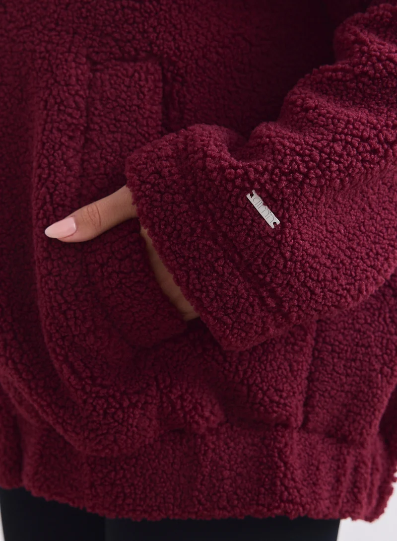 Merlot Pile Coach Jacket