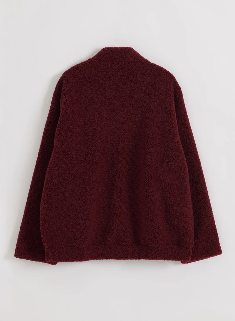 Merlot Pile Coach Jacket